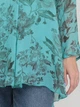 Туника цветочная бирюзовая кэжуал Sarah Chole 68408 One size (61488Onesize) Зеленый - изображение 4