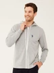 Толстовка на блискавці чоловіча U.S. Polo Assn 18469 2XL Сіра (8680557330274) - зображення 1