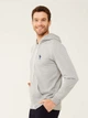 Толстовка на блискавці чоловіча U.S. Polo Assn 18469 2XL Сіра (8680557330274) - зображення 3