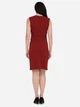 Сукня міді жіноча H&M 0943993 XS Бордова (KAY2000001114902) - зображення 2