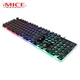 Игровая клавиатура для ноутбука и ПК с подсветкой Backlit keyboard iMICE AK-700 мембранная проводная USB подсветка разноцветная под клавишами и по периметру - зображення 4