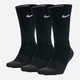 Набор женских носков Nike U Nk Evry Max Cush Crew SX5547-010 34-38 3 пары Черный (91206413268) - изображение 1