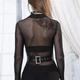 Портупея-пояс Dragonfly эко-кожа женская Черная xs-xxl LB-013 - изображение 9