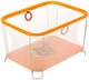 Манеж детский игровой KinderBox солнышко Оранжевый тигренок с мелкой сеткой SUN 2030997 - изображение 1