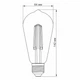 LED лампа VIDEX Filament ST64FAD 6W E27 2200K дімерна бронза (VL-ST64FAD-06272) - изображение 4