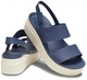 Жіночі сандалі CROCS women's Brooklyn Low Wedge 39 синій/беж 206453 - зображення 1