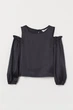 Блуза H&M 170см черный 711809558 - изображение 1