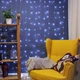 ​Гирлянда штора Водопад 3х2 м 320 LED , светодиодная новогодняя холодная гирлянда 3 на 2 Штора холодный - белый цвет гирлянда на окно 3 х 2 метров - зображення 5