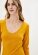 Класична жіноча пряма сукня міді Подіум 17266-MUSTARD XL Гірчичний - зображення 4