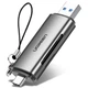 ​Кардридер переходник Ugreen OTG Type-C to USB 3.0 SD/Micro SD 50706 Space Gray - изображение 1