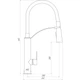 Смеситель для кухни TOPAZ BARTS TB 8817-H18 - изображение 4