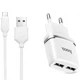 Сетевое зарядное (СЗУ) Hoco C12 Charger + кабель (Micro) 2.4A 2USB Белый - изображение 1