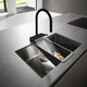 Смеситель для кухни Hansgrohe Aguno Select 170 3jet с выдвижным изливом, хром (73831000) - изображение 3