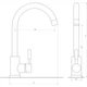Смеситель для кухни IBERGRIF M22118W (IB0079) - изображение 2