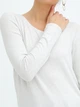 Лонгслив длинный женский Old Navy 449193 M Молочный (KAY2000001232217) - изображение 4