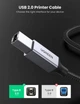 Кабель для принтера Ugreen USB Type A to USB 2.0 Printer Cable 1.8 m 80803 black - зображення 5