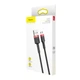 Кабель Baseus Cafule Cable USB For Micro 2.4A 1m Red+Black (CAMKLF-B91) - изображение 6