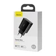 Мережевий зарядний пристрій Baseus Speed Mini Quick Charger 1C 20W EU Black (CCFS-SN01) - изображение 2