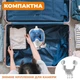Маска для плаванья S/M VelaSport 5.0 Double Полнолицевая панорамная Снорклинг Маска на все лицо для купания ныряния 4 клапана Инновационная от запотевания с креплением для экшн камеры детские и взрослые Blue - изображение 6