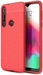 Резиновый бампер Autofocus для Motorola One Macro под кожу Red (13815-2D) - изображение 1