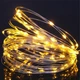 Светодиодная гирлянда Decorative Light Led 200 Нить проволока 20 м на батарейках Тёплый белый (2000992411714) - изображение 1