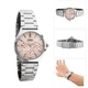 Женские часы со светонакопителями на стрелках Casio LTP-V300D-4AUDF Розовые с серебристым - изображение 3