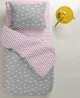 Простынь на резинке Cosas Zig Grey Rose 80х160 (4822052064184) - изображение 2
