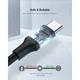 Дата кабель USB 2.0 AM to USB-C 1.0m US287 Black Ugreen (60116) - изображение 6