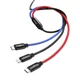 Кабель Baseus Three Primary Colors 3в1, 3.5A, 1.2m (CAMLT-BSY01) - зображення 4