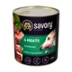 Влажный корм Savory для взрослых собак 4 вида мяса 800 г (30402) - изображение 1