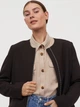 Пальто осіннє жіноче H&M 0781591 32 Чорне (KZ2000001236864_KAY2000001236864) - зображення 3
