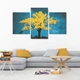 Модульна картина з трьох частин Настільний Store Gold Tree 141x90 см (MK322025) - зображення 4