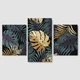 Модульная картина из трех частей Malevich Store Palma Leaf 141x90 см (MK322035) - изображение 2