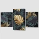 Модульная картина из трех частей Malevich Store Palma Leaf 141x90 см (MK322035) - изображение 3