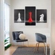 Модульна картина із трьох частин Malevich Store Шахи 141x90 см (MK322026) - зображення 5