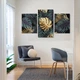 Модульная картина из трех частей Malevich Store Palma Leaf 141x90 см (MK322035) - изображение 5