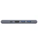 USB Hub Baseus Thunderbolt C+Pro 7-in-one Dual Type-C to USB3.0*2 + HDMI + RJ45 Ethernet + Type-C PD + microSD + SD card Cерый (CAHUB-L0G) - изображение 4