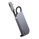 USB Hub Baseus Bend Angle No.7 Multifunctional Type-C to USB3.0*2 + HDMI + microSD + mini-jack 3.5 mm + Type-C PD Серый (CAHUB-CWJ0G) - изображение 5
