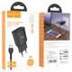 Зарядне мережеве HOCO C88A (2USB/2.4A) Type-C Чорний - изображение 2