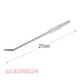 Пинцет изогнутый SunSun SC-06 металлический 27 см - изображение 3