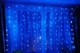 Гірлянда штора Водоспад 3х2 м320 LED , світлодіодна синя гірлянда 3 на 2 Штора в підлогу синій колір на прозорому кабелі 3*2 новорічна гірлянда - зображення 3