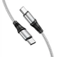 Кабель Hoco X50 Type-C to Type-C PD 100W 2m серебристый - изображение 1