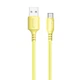 Кабель ColorWay USB - USB Type-C (M/M), soft silicone, 2.4 А, 1 м, Yellow (CW-CBUC043-Y) - изображение 3