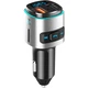 FM-трансмиттер U&P BC41 Bluetooth 5.0 / microSD / QC 3.0 / RGB Black/Silver (HG-BC41-BS) - изображение 1