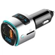 FM-трансмиттер U&P BC41 Bluetooth 5.0 / microSD / QC 3.0 / RGB Black/Silver (HG-BC41-BS) - изображение 4