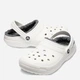 Женские кроксы утепленные Crocs Jibbitz Classic Lined Clog 203591-10M 36-37 (M4/W6) 22 см White Grey (191448251298_8888888848590) - изображение 2