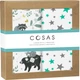 Набор пеленок Cosas Бязь Animals Wood Starfalls Mint Grey 80 х 100 2 шт (4822052074596) - изображение 1