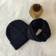 В'язаний комплект для підлітка КАНТА шапка з хомутом (One Size 50-60) унісекс Темно-Синій (OL-003) - зображення 2