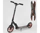 Двухколесный самокат Best Scooter с 1 амортизатором и зажимом руля, колеса 22/20 см, 88146/2, Черно-красный - изображение 1