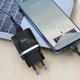 Сетевое зарядное устройство Hoco C12Q 220В 1xUSB 3А QC3.0 с кабелем USB Type-C Черный - изображение 4